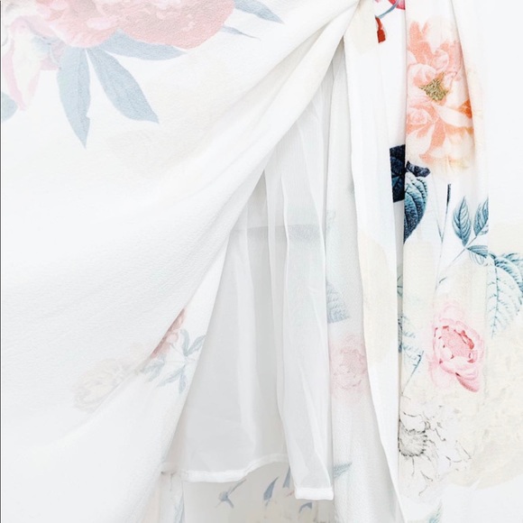 Asymmetrical Front Tie Goddess Dress - Picture 6 of 8